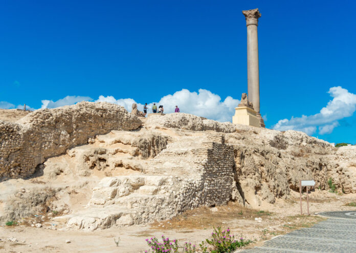 La columna de Pompeyo en Alejandría